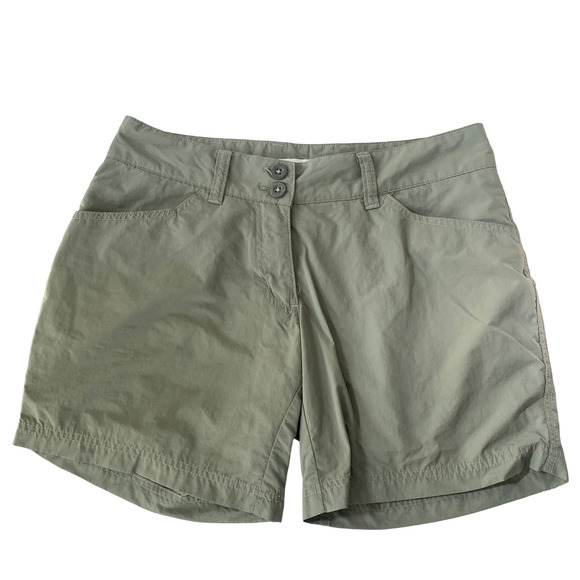 Mountain Khakis Relaxed Fit Low Rise Olive Green Hiking Shorts Sz 6 - Picture 1 of 5